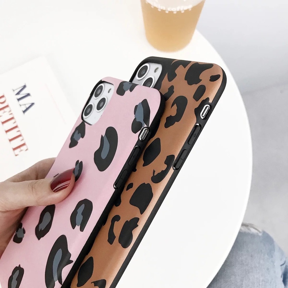 iPhone Case X XS XR Max 11 Pro Pink Leopard - Picture 4 of 6